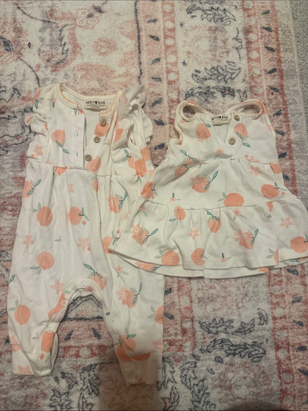 Rabbit + Bear Peach Dress